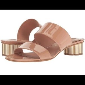 New Salvatore Ferragamo beige nude belluno strappy sandal size 6